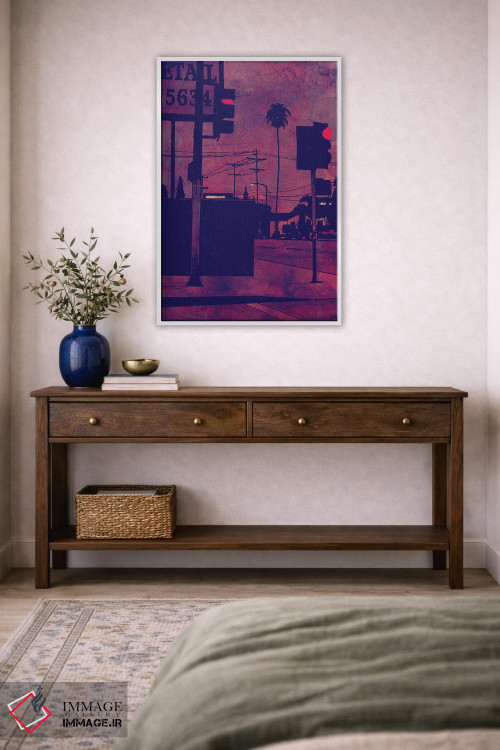 تابلو مینیمال گوشه خیابان اثر جوزپه کریستیانو - D3W