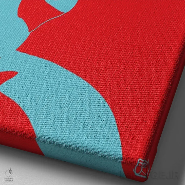 تابلو مینیمال شب های نئونی ۱۰ اثر جوزپه کریستیانو - نمای نزدیک بافت بوم