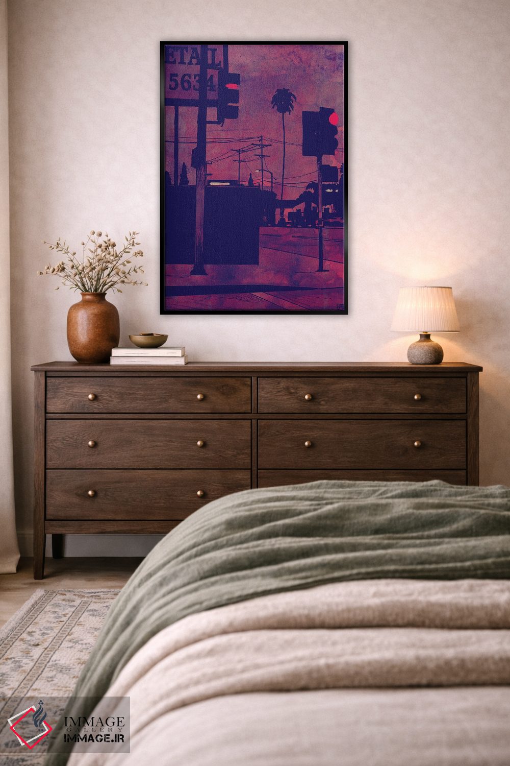 تابلو مینیمال گوشه خیابان اثر جوزپه کریستیانو - D4B