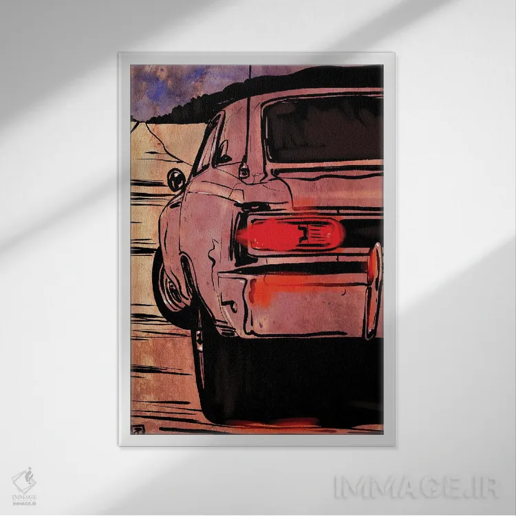 تابلو دکوراتیو ایست اثر جوزپه کریستیانو - نمای قابدار سفید