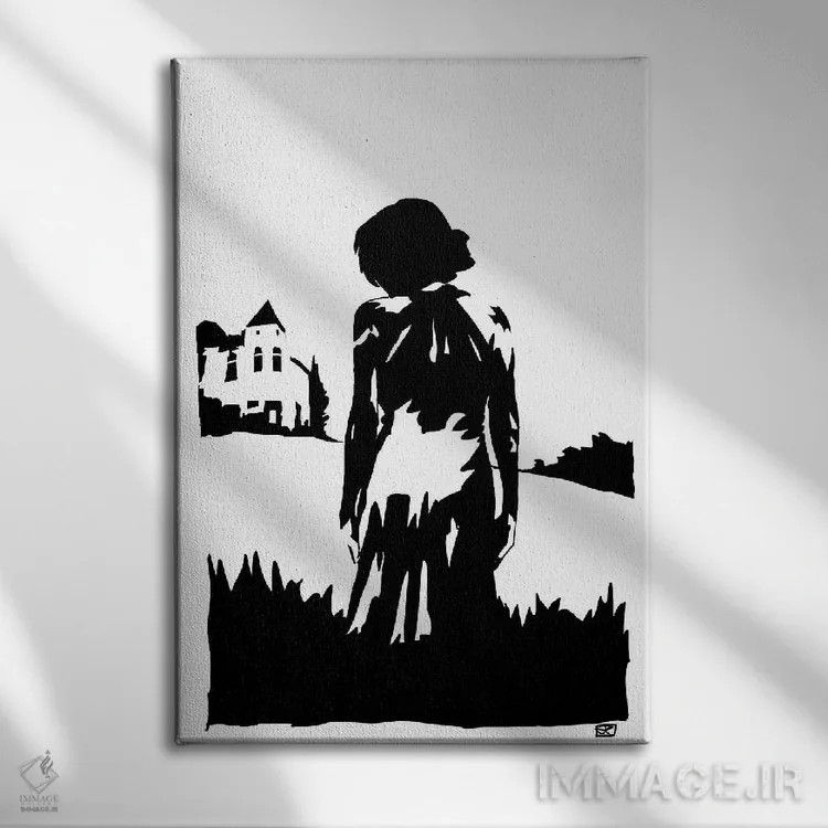 تابلو دکوراتیو هنر نوآر ۳ اثر جوزپه کریستیانو - نمای روبهرو روی دیوار