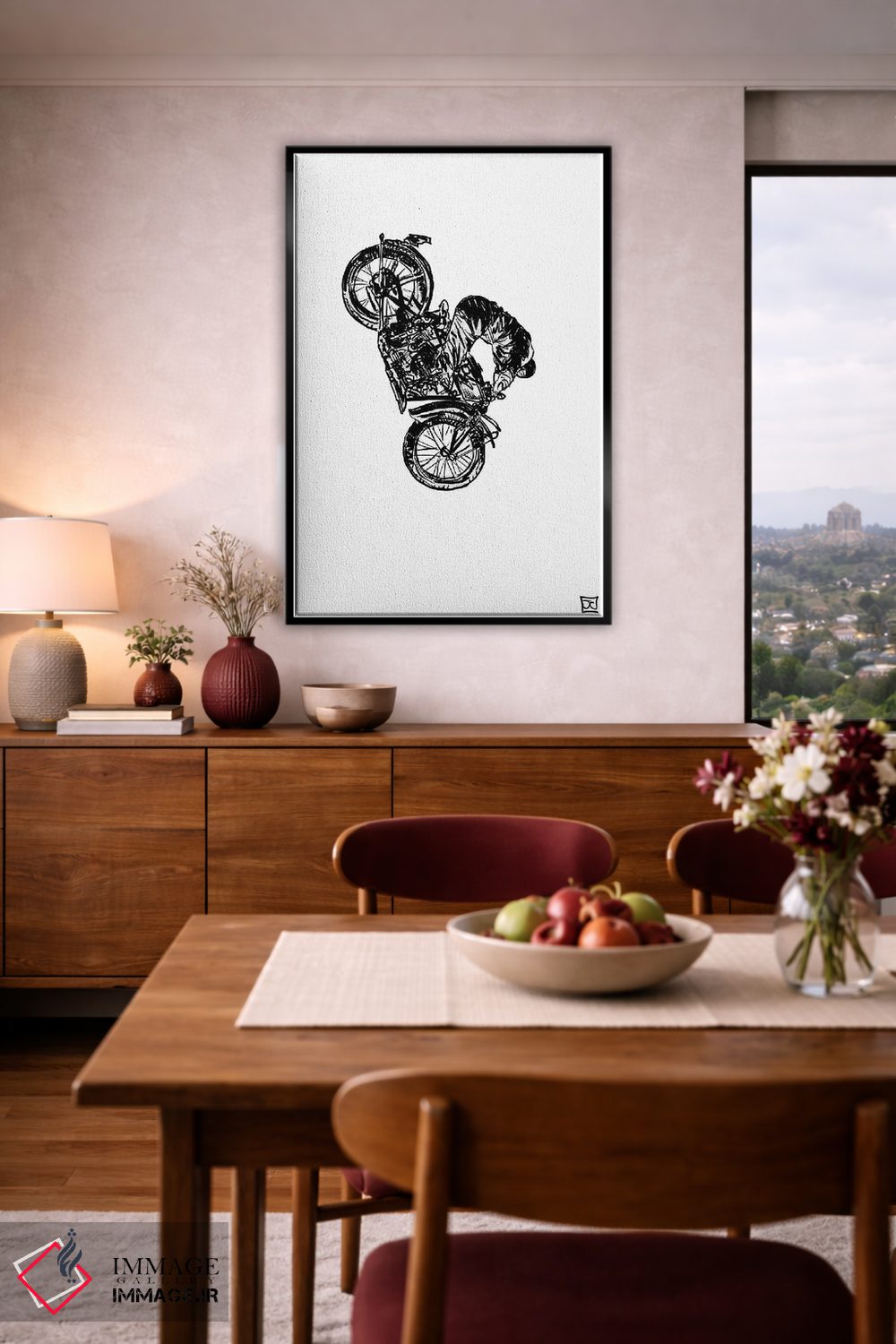 تابلو مینیمال حرکت نمایشی اثر جوزپه کریستیانو - D3B