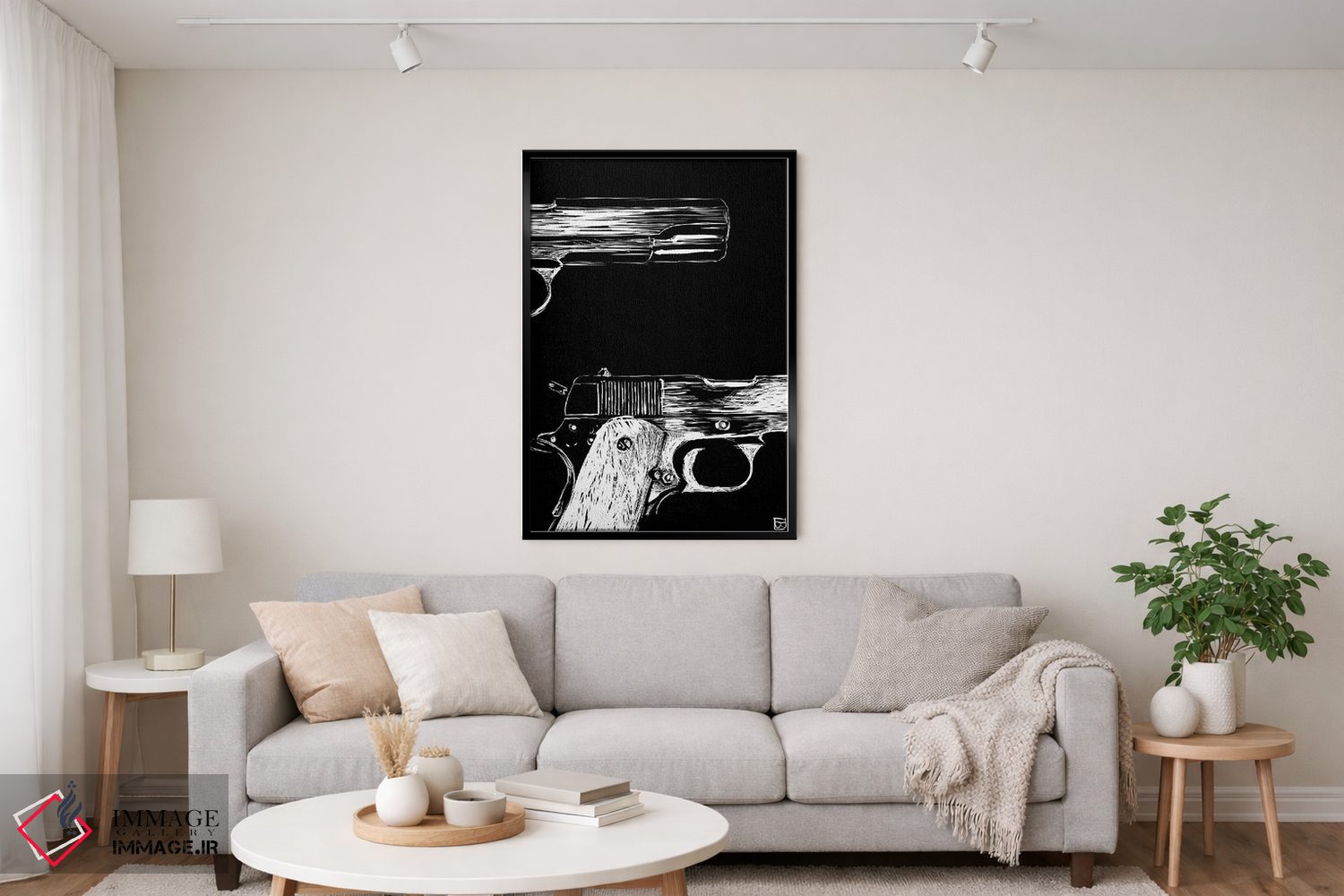 تابلو مینیمال اکشن به سبک پالپ ۲ اثر جوزپه کریستیانو - D3B