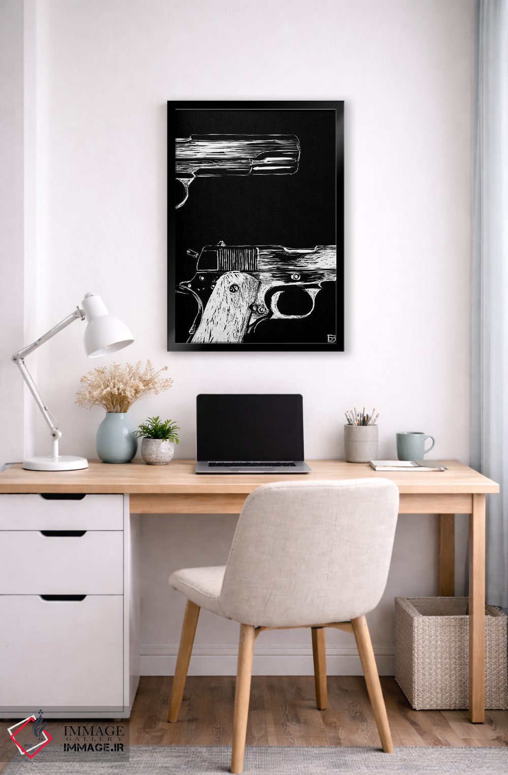 تابلو مینیمال اکشن به سبک پالپ ۲ اثر جوزپه کریستیانو - D5B