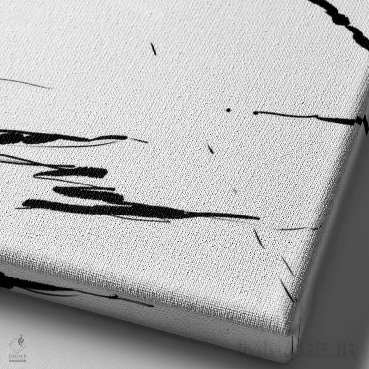 تابلو مینیمال باران می بارد اثر جوزپه کریستیانو - نمای نزدیک بافت بوم