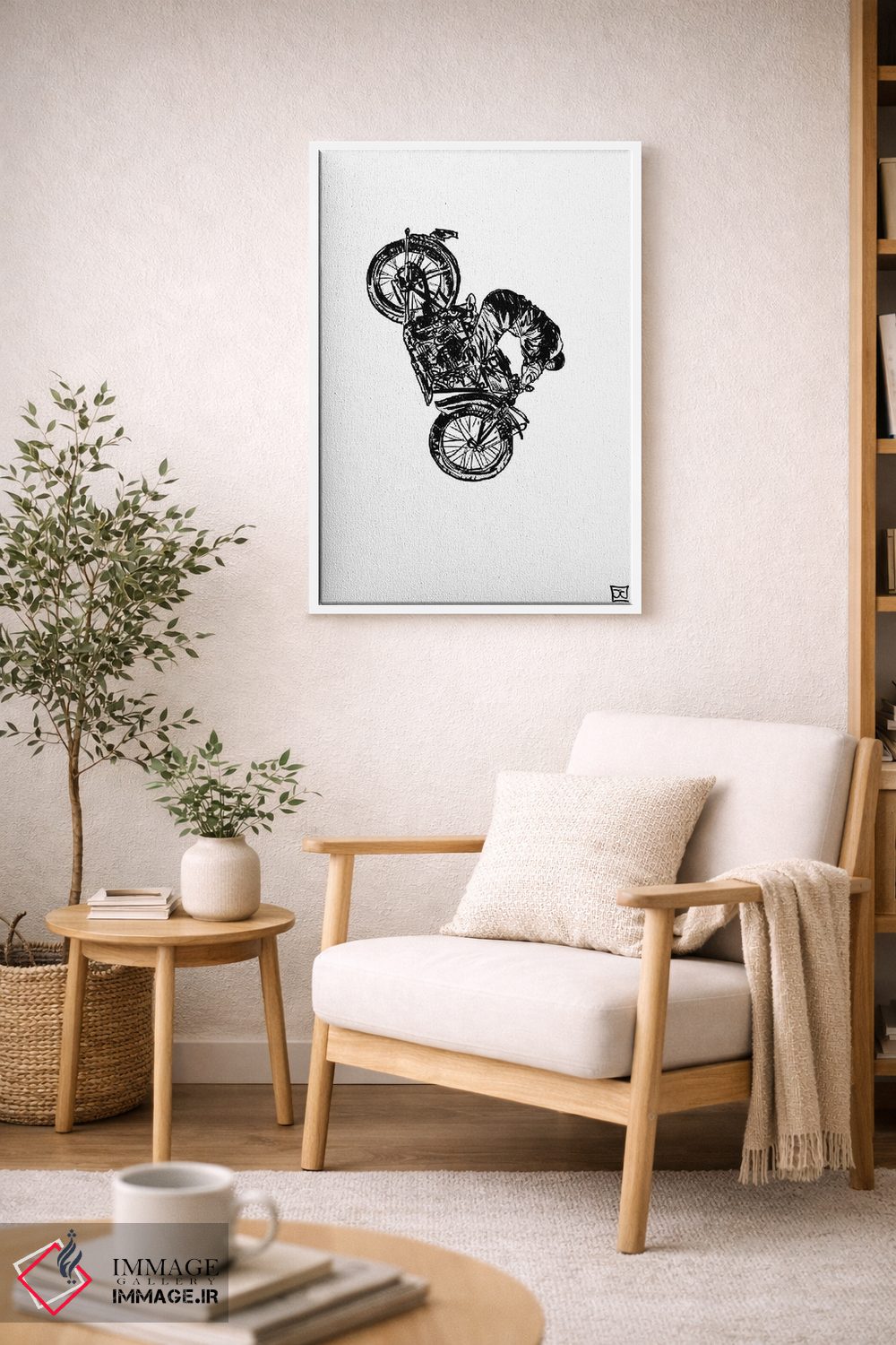 تابلو مینیمال حرکت نمایشی اثر جوزپه کریستیانو - D5W