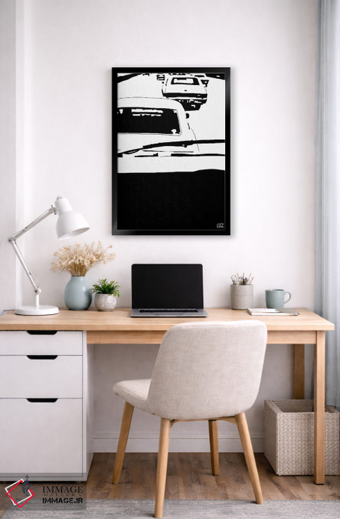 تابلو مینیمال ماشین های کلاسیک ۲ اثر جوزپه کریستیانو - D5B