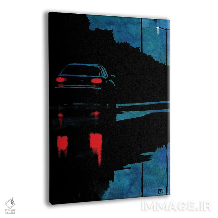 تابلو مینیمال انتظار ۴ اثر جوزپه کریستیانو - نمای پرسپکتیو محصول