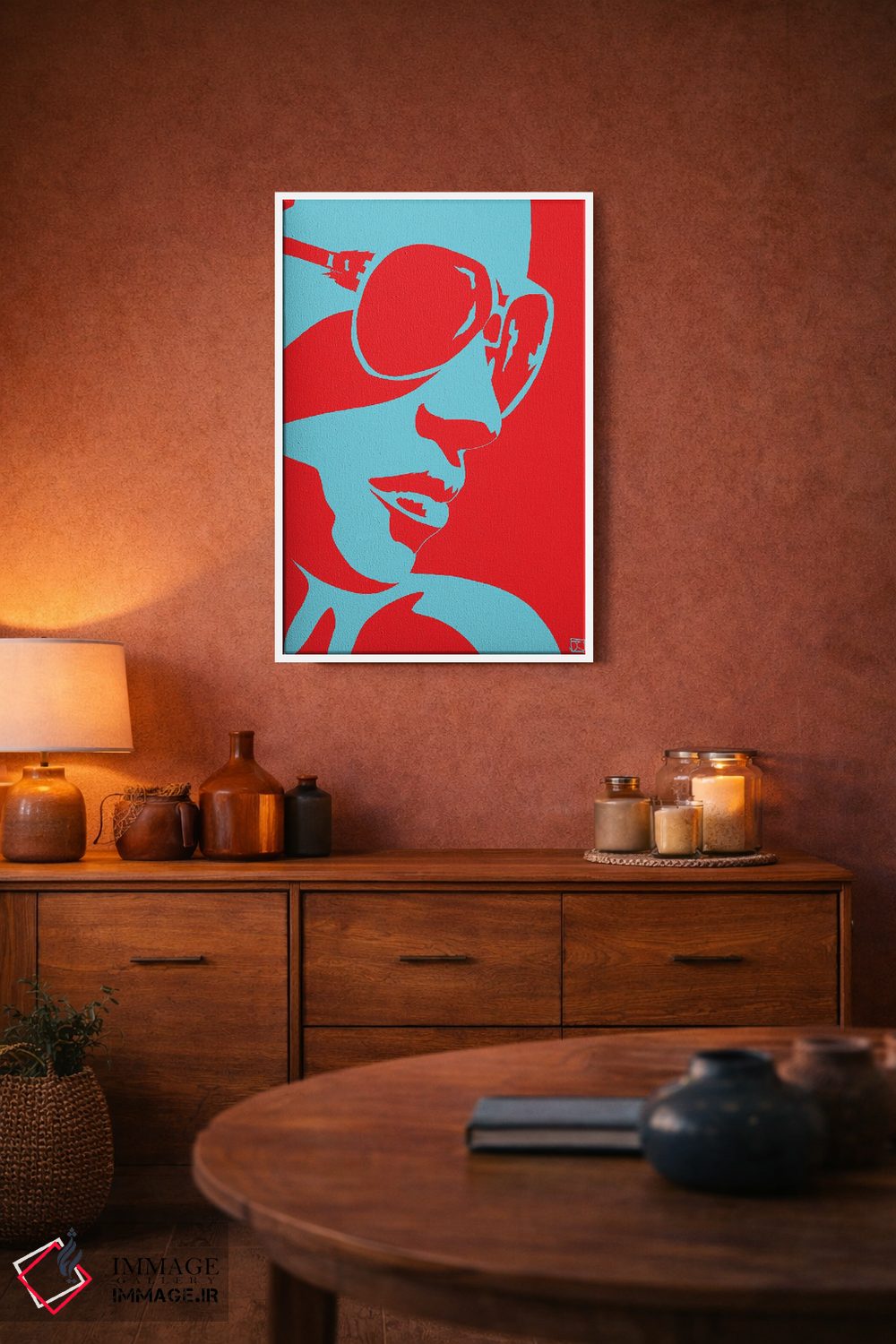 تابلو مینیمال شب های نئونی ۱۰ اثر جوزپه کریستیانو - D4W