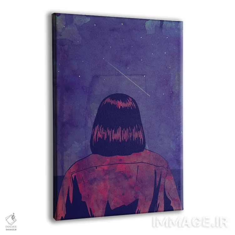 تابلو مینیمال ستاره در حال سقوط اثر جوزپه کریستیانو - نمای پرسپکتیو محصول