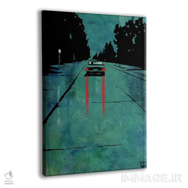 تابلو مینیمال در حال رفتن اثر جوزپه کریستیانو - نمای پرسپکتیو محصول