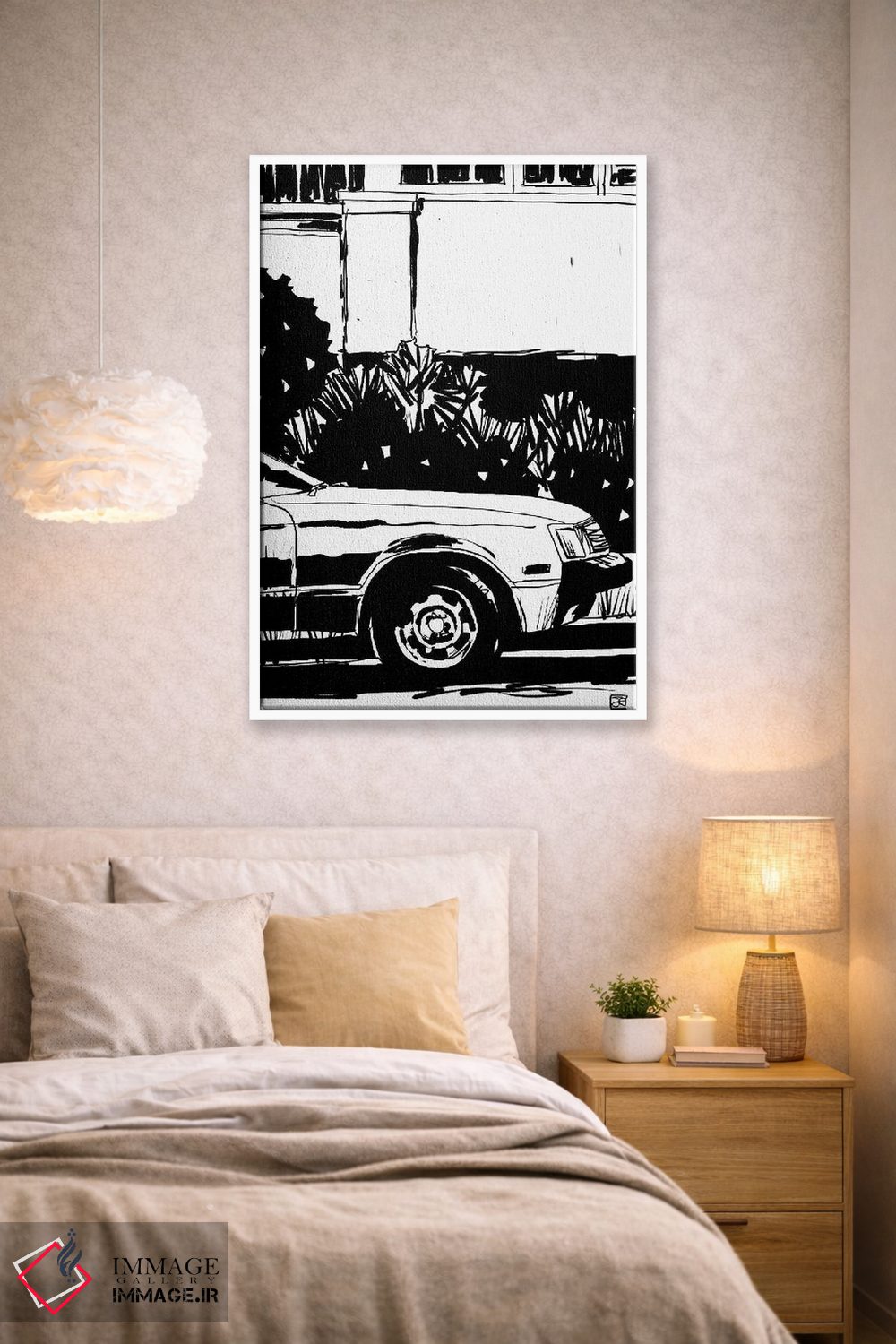 تابلو مینیمال پارک شده اثر جوزپه کریستیانو - D1W