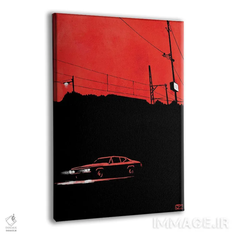 تابلو مینیمال انتظار ۶ اثر جوزپه کریستیانو - نمای پرسپکتیو محصول