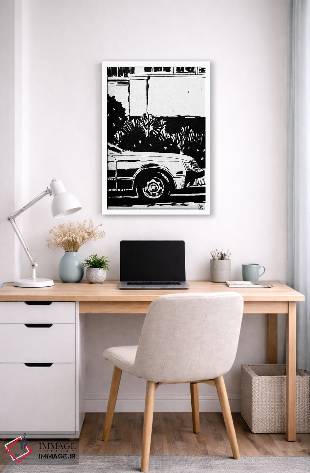 تابلو مینیمال پارک شده اثر جوزپه کریستیانو - D4W