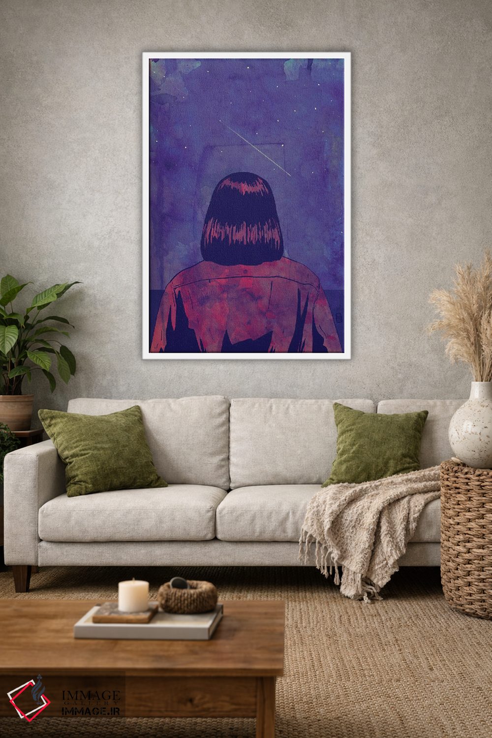 تابلو مینیمال ستاره در حال سقوط اثر جوزپه کریستیانو - D1W