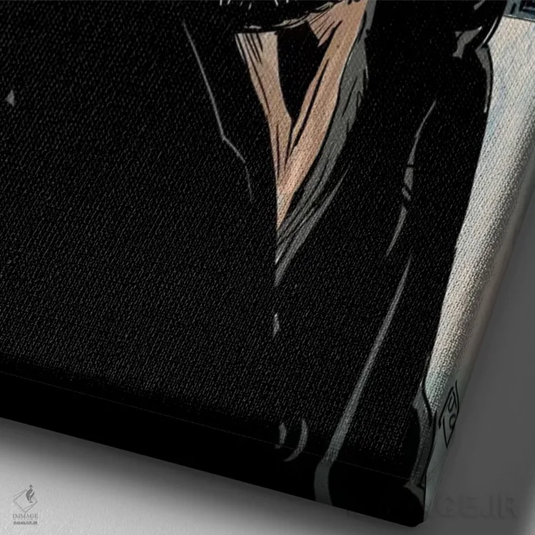 تابلو دکوراتیو سرپیکو: فرانک سرپیکو اثر جوزپه کریستیانو - نمای نزدیک بافت بوم