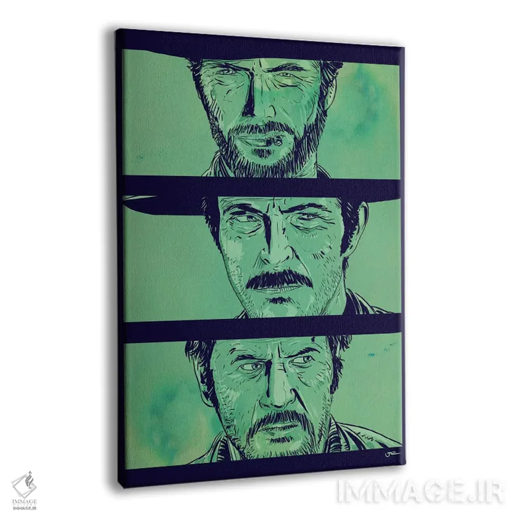 تابلو دکوراتیو the Bad and the Ugly,خوب، بد و زشت اثر جوزپه کریستیانو - نمای پرسپکتیو محصول