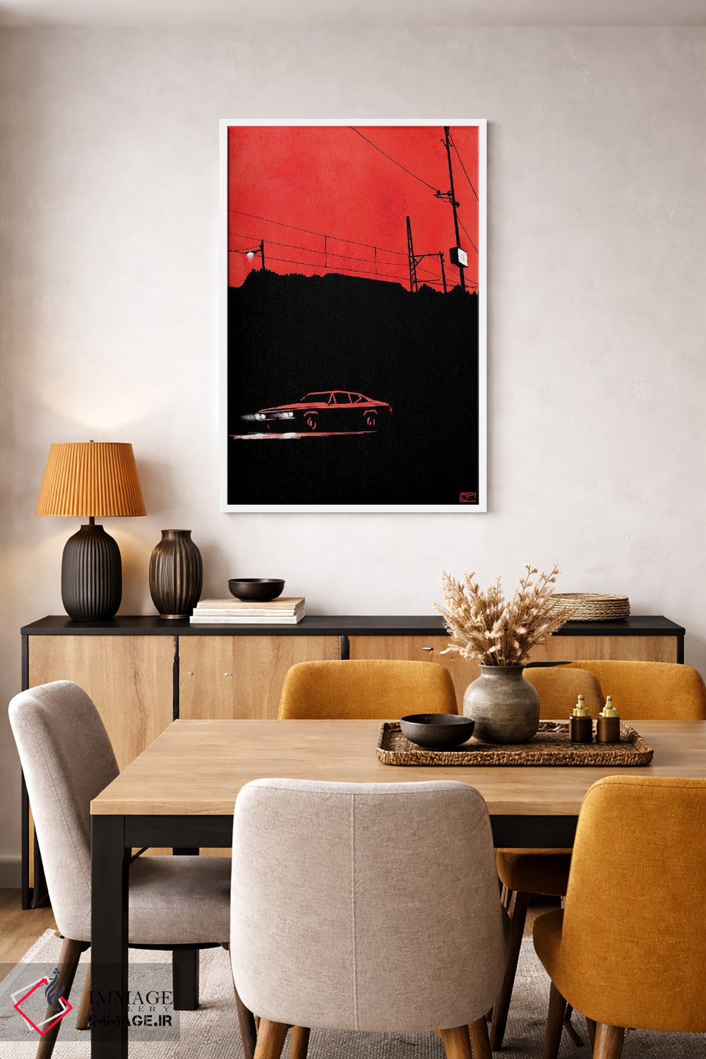 تابلو مینیمال انتظار ۶ اثر جوزپه کریستیانو - D4W