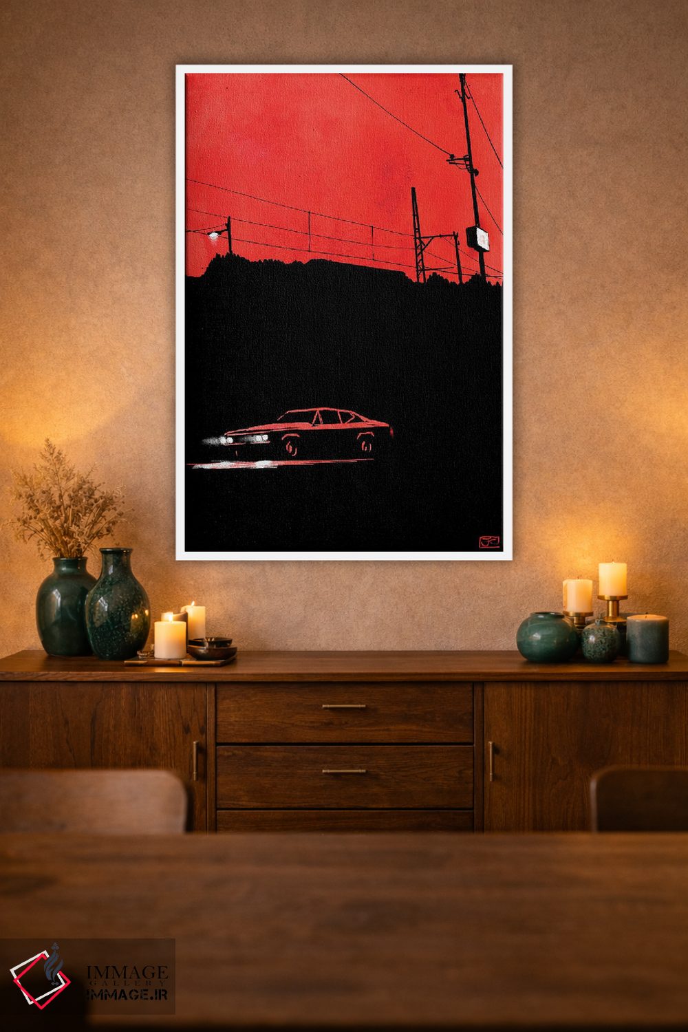 تابلو مینیمال انتظار ۶ اثر جوزپه کریستیانو - D1W