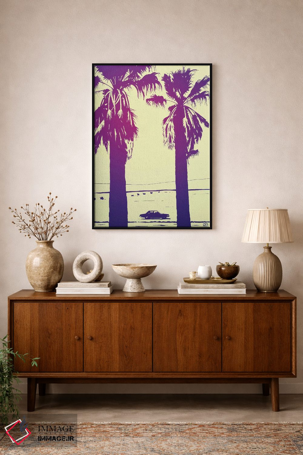تابلو دکوراتیو نخل ها اثر جوزپه کریستیانو - D2B