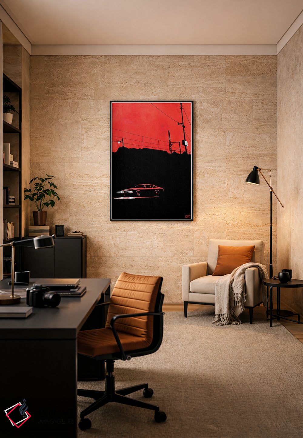 تابلو مینیمال انتظار ۶ اثر جوزپه کریستیانو - D6B