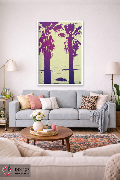 تابلو دکوراتیو نخل ها اثر جوزپه کریستیانو - D1W