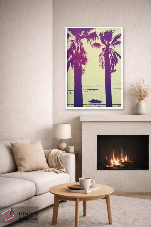 تابلو دکوراتیو نخل ها اثر جوزپه کریستیانو - D6W