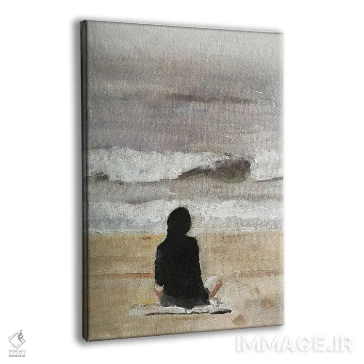 تابلو دکوراتیو مدیتیشن در ساحل اثر جیمز کوتز - نمای پرسپکتیو محصول