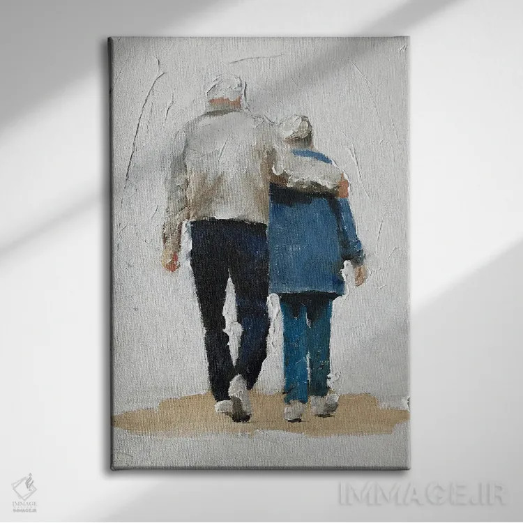 تابلو دکوراتیو تا ابد با هم اثر جیمز کوتز - نمای روبهرو روی دیوار
