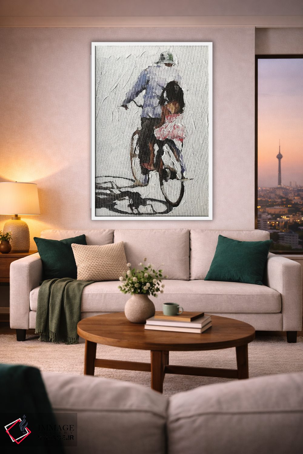 تابلو دکوراتیو همراه پدربزرگ سواری کردن اثر جیمز کوتز - D1W