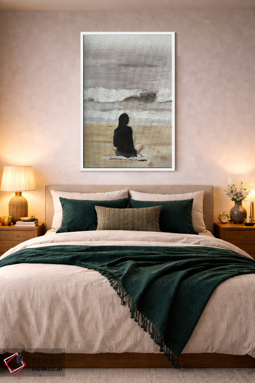 تابلو دکوراتیو مدیتیشن در ساحل اثر جیمز کوتز - D2W