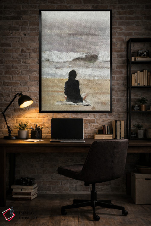تابلو دکوراتیو مدیتیشن در ساحل اثر جیمز کوتز - D5B