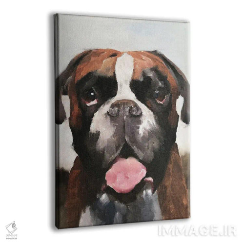 تابلو دکوراتیو سگ بوکسر اثر جیمز کوتز - نمای پرسپکتیو محصول