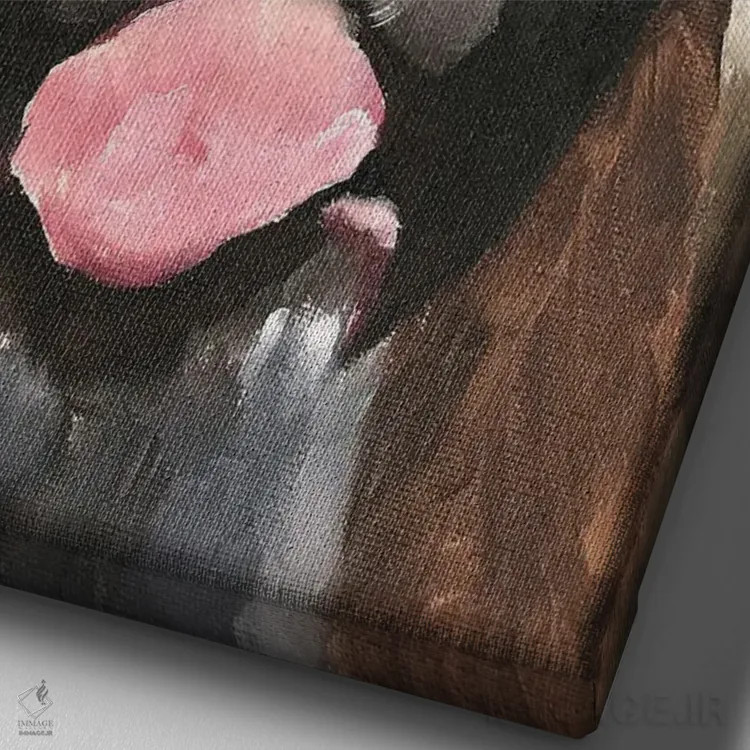 تابلو دکوراتیو سگ بوکسر اثر جیمز کوتز - نمای نزدیک بافت بوم