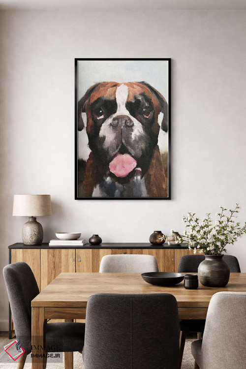 تابلو دکوراتیو سگ بوکسر اثر جیمز کوتز - D4B