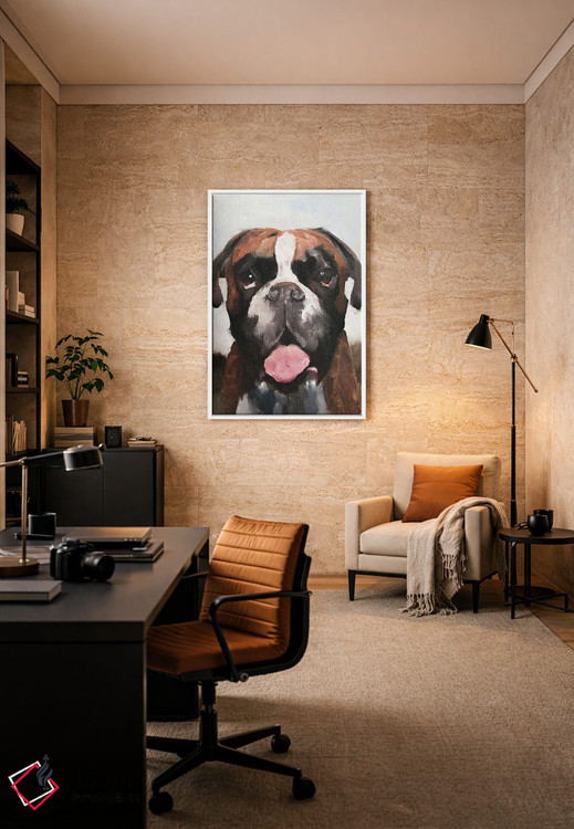 تابلو دکوراتیو سگ بوکسر اثر جیمز کوتز - D5W