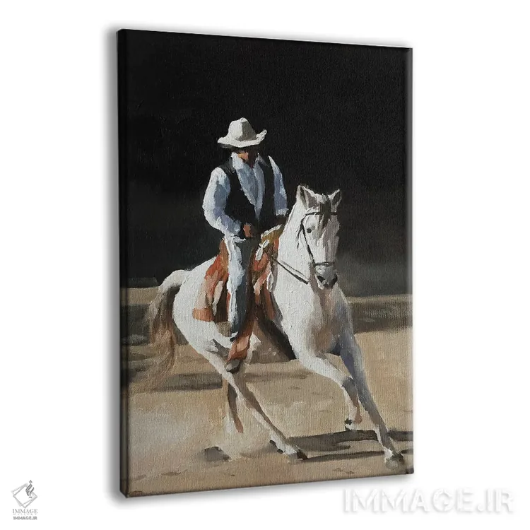 تابلو دکوراتیو کابوی اثر جیمز کوتز - نمای پرسپکتیو محصول