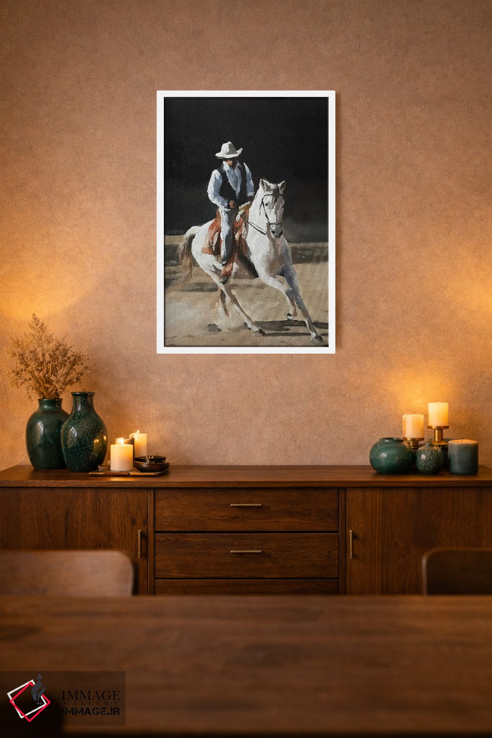 تابلو دکوراتیو کابوی اثر جیمز کوتز - D1W