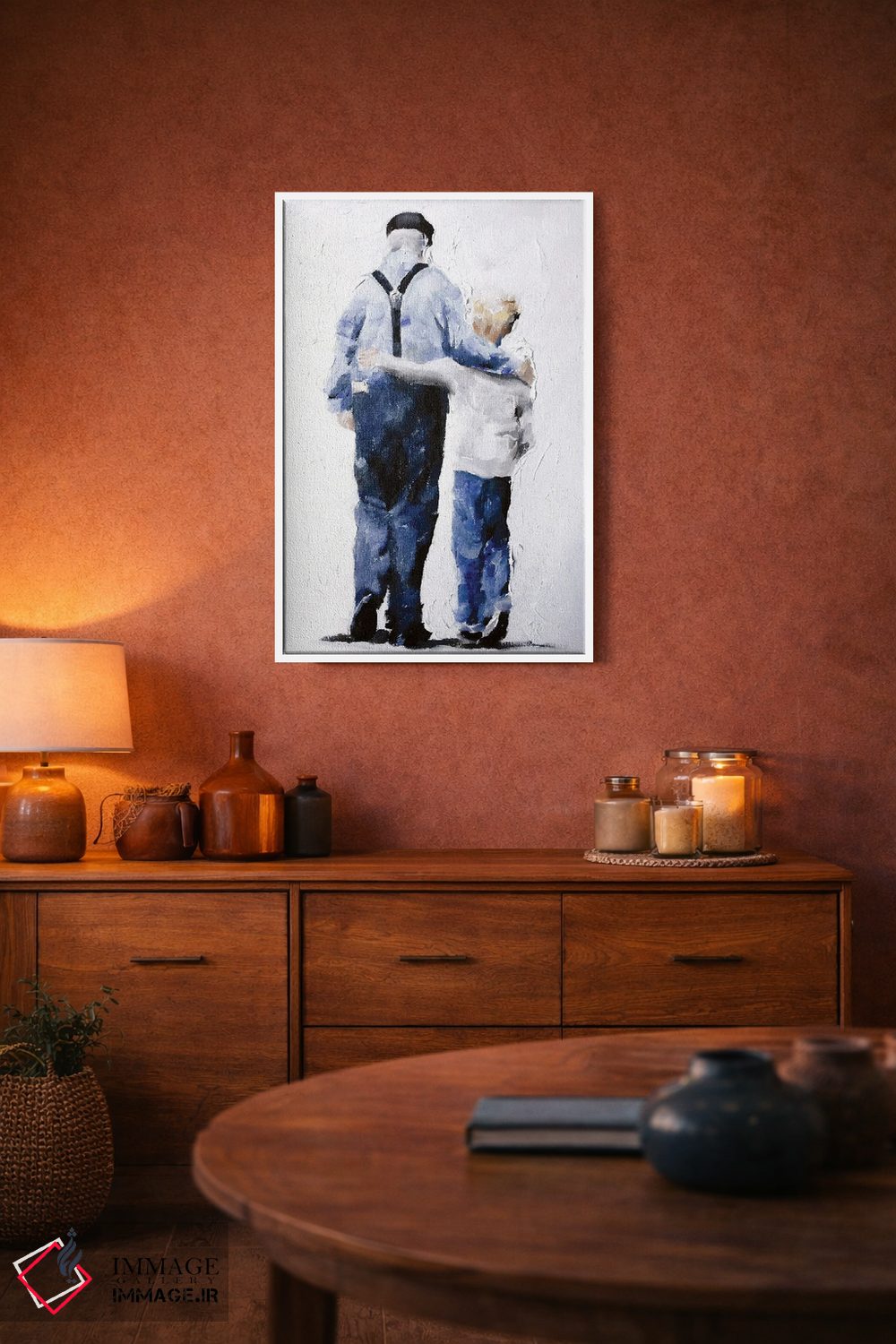 تابلو دکوراتیو من پدربزرگم را دوست دارم اثر جیمز کوتز - D4W