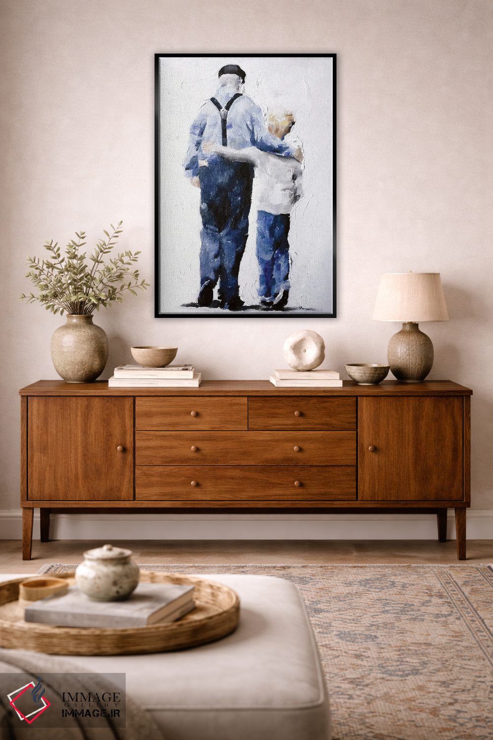 تابلو دکوراتیو من پدربزرگم را دوست دارم اثر جیمز کوتز - D5B
