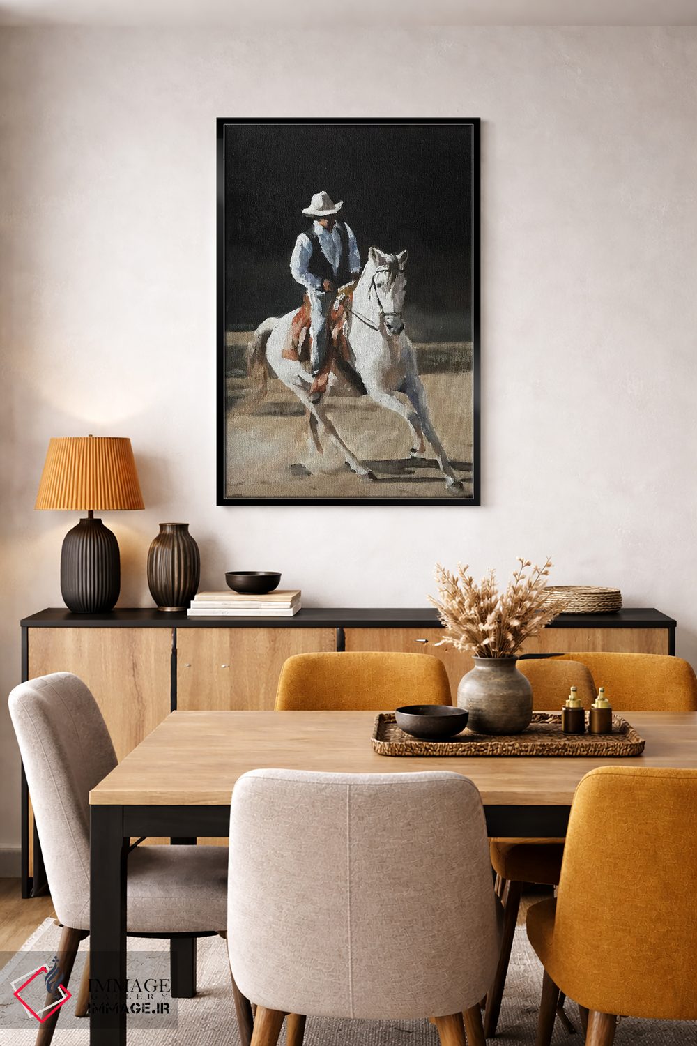 تابلو دکوراتیو کابوی اثر جیمز کوتز - D4B