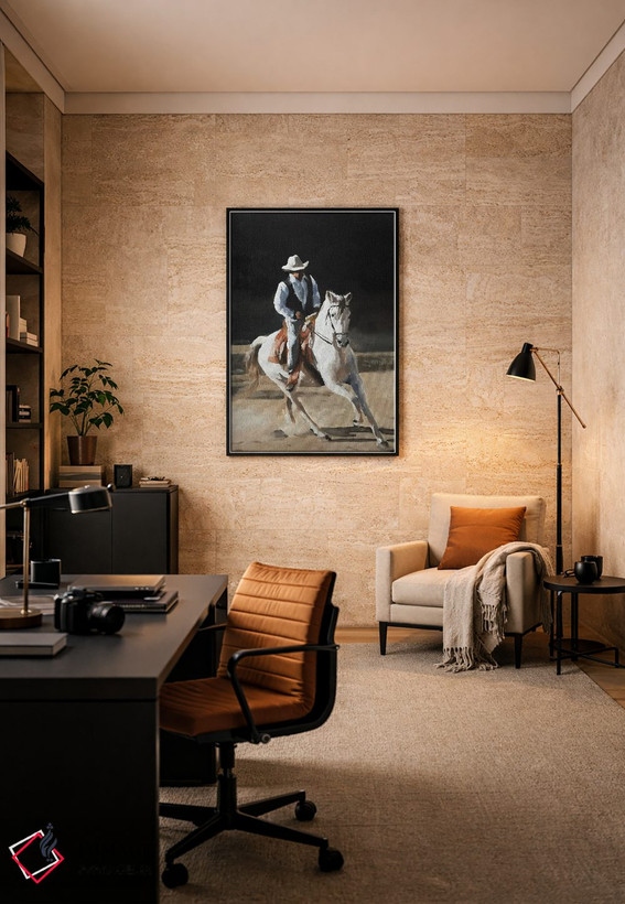 تابلو دکوراتیو کابوی اثر جیمز کوتز - D5B