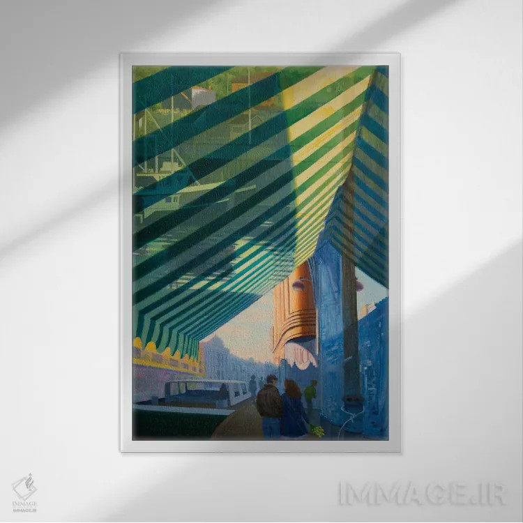 تابلو دکوراتیو آلیس در ناتینگ هاربر اثر جف کارپنتر - نمای قابدار سفید