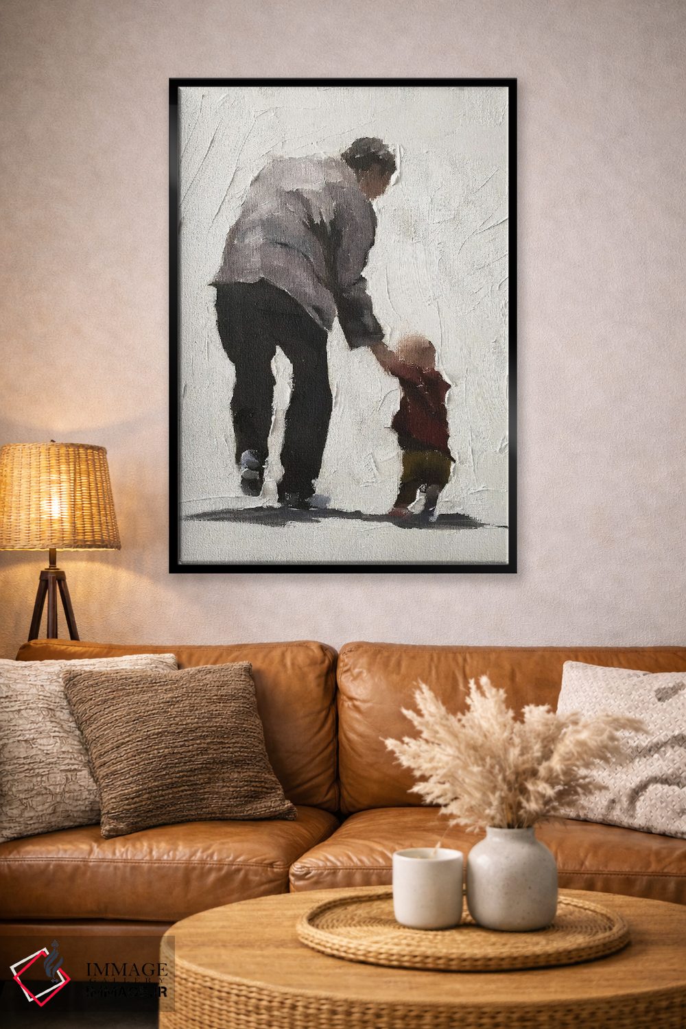 تابلو دکوراتیو من و پدربزرگم اثر جیمز کوتز - D4B