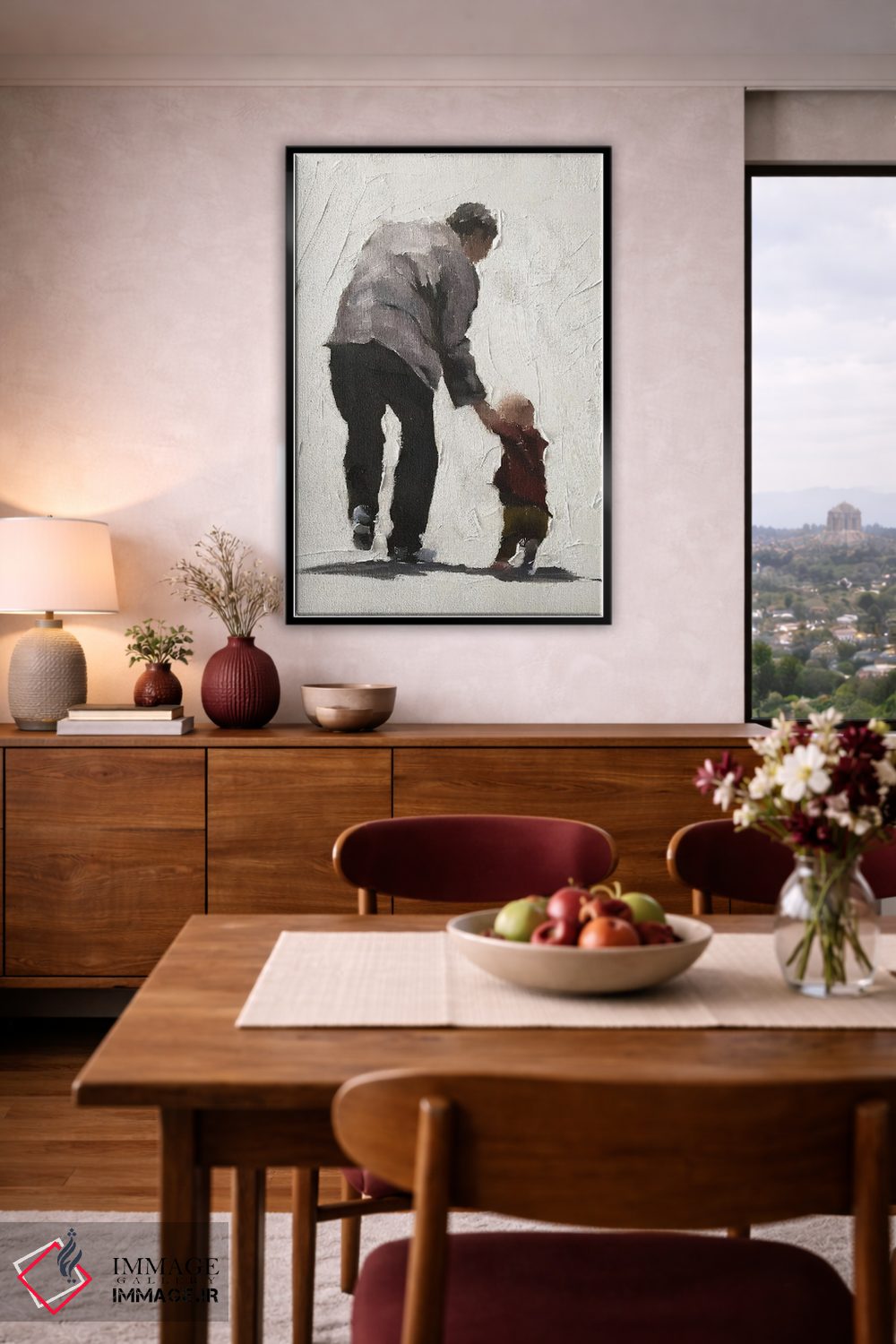 تابلو دکوراتیو من و پدربزرگم اثر جیمز کوتز - D5B