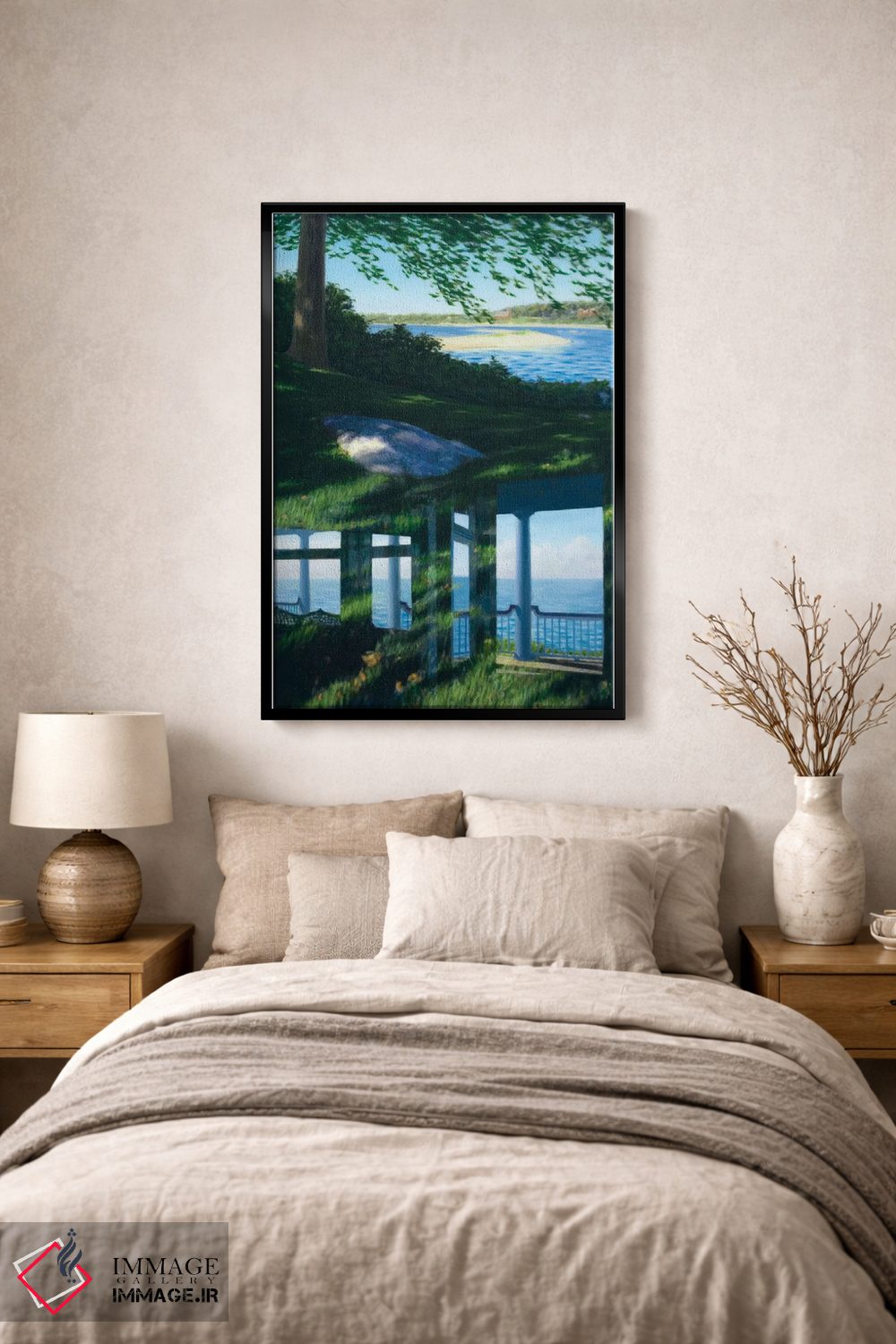 تابلو دکوراتیو استخر ساحلی هی هاربر اثر جف کارپنتر - D3B