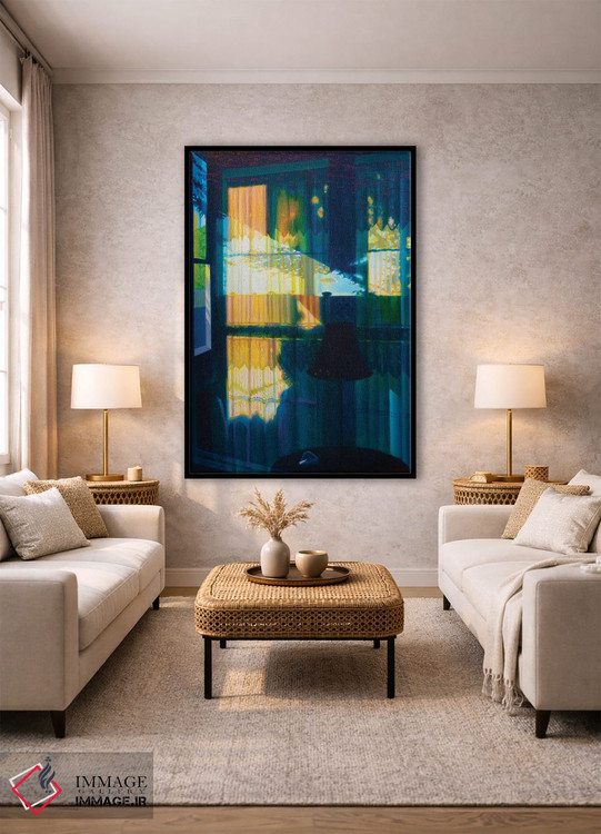 تابلو دکوراتیو طبیعت بی جان در پنجره روسپی خانه اثر جف کارپنتر - D1B