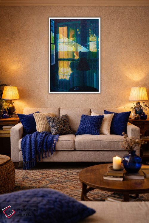 تابلو دکوراتیو طبیعت بی جان در پنجره روسپی خانه اثر جف کارپنتر - D3W