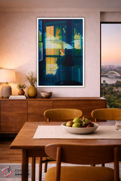 تابلو دکوراتیو طبیعت بی جان در پنجره روسپی خانه اثر جف کارپنتر - D6W