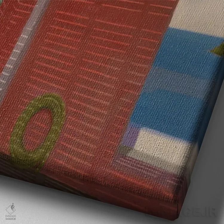 تابلو دکوراتیو پولیفونی برای پلینا اثر جف کارپنتر - نمای نزدیک بافت بوم